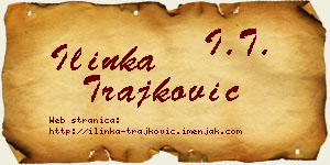 Ilinka Trajković vizit kartica